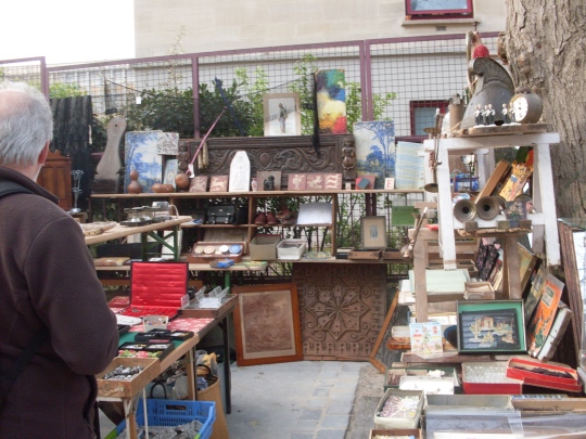 Scouring a Paris flea market with Grace