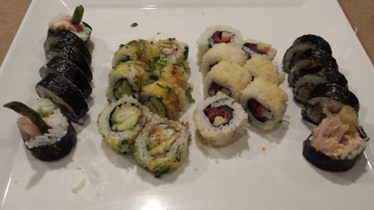 Our very first (but not the last) sushi!